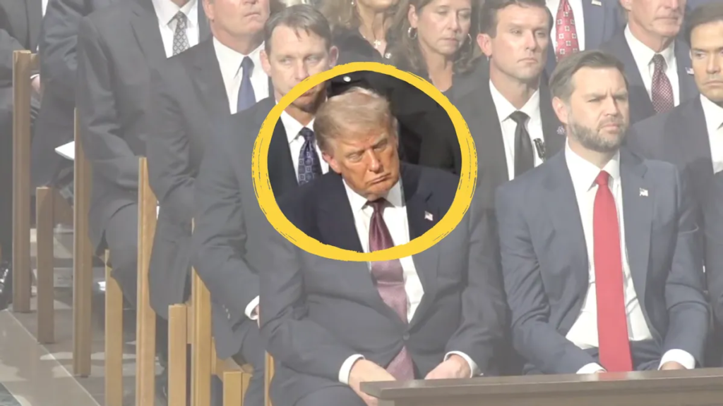 Do videos show Trump falling asleep during Lindsey Graham’s funeral? We examined footage