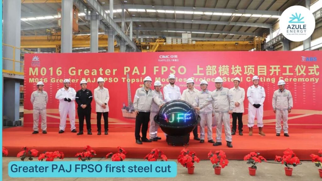 FPSO construction starts in China for Angola’s ultra-deepwater development