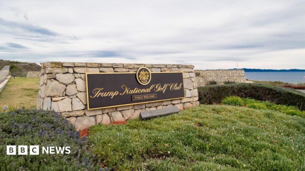 Armed man arrested at Trump’s golf course ahead of president’s visit