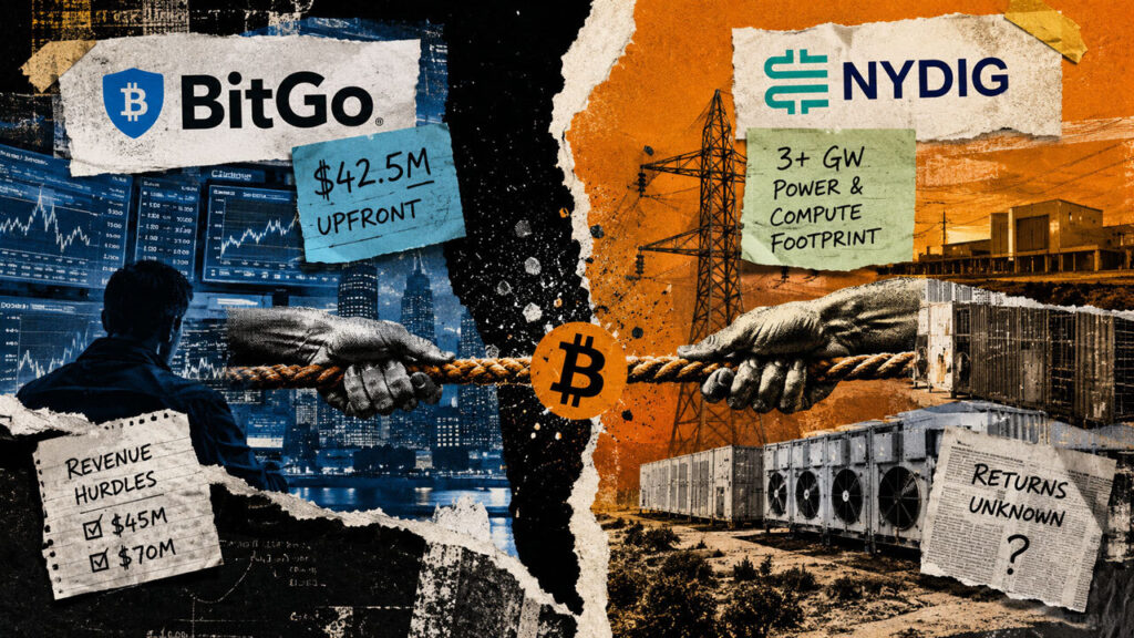 BitGo NYDIG deal tests Bitcoin infrastructure margins