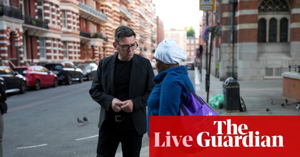 Burnham pledges to get thousands of rough sleepers off streets for Christmas – UK politics live | Politics