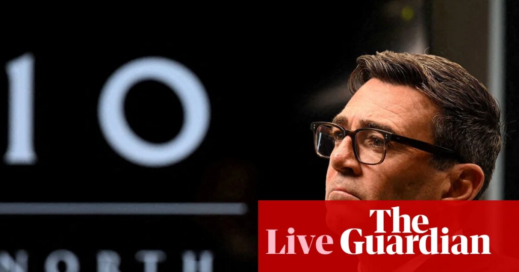 Burnham to chair growth meeting call at No 10 North – UK politics live | Politics