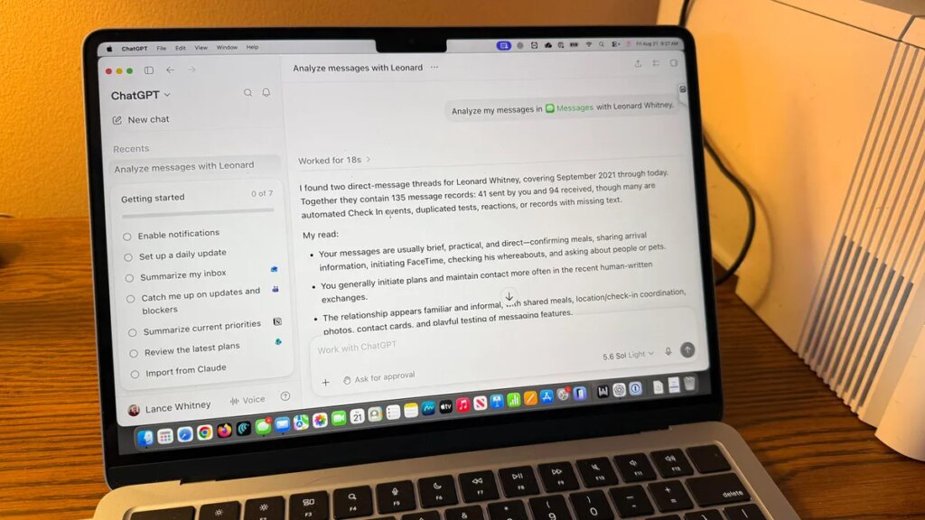ChatGPT’s new Mac plugin analyzed my iMessages – and I found it surprisingly useful