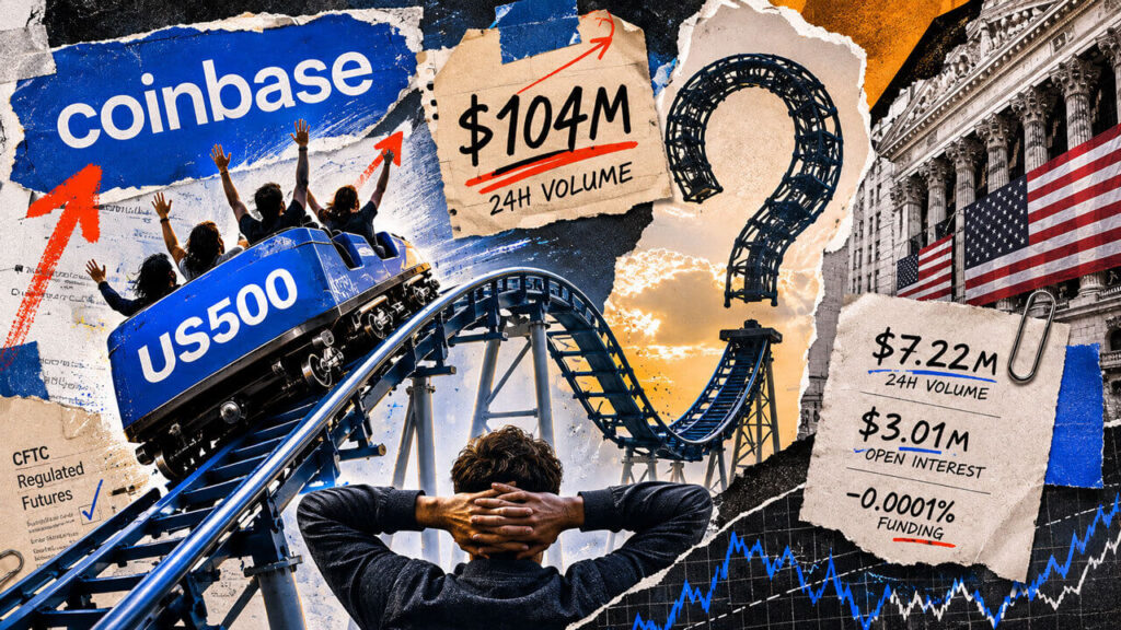 Coinbase US500 Futures Reach $104M, Demand Test Remains
