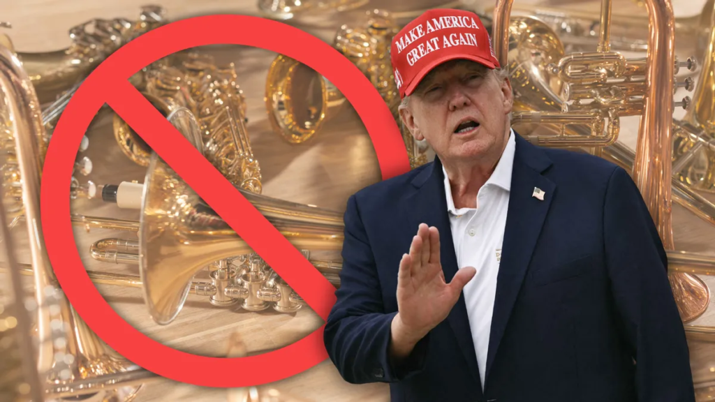 Did Trump admin declare brass instruments a national security threat?