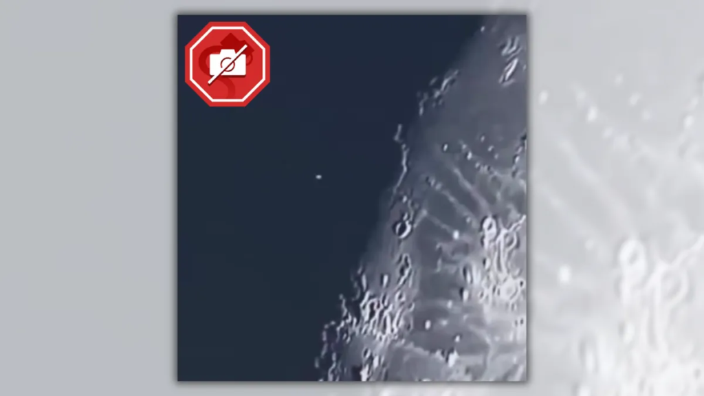 Does this video show SpaceX rocket crashing into the moon?