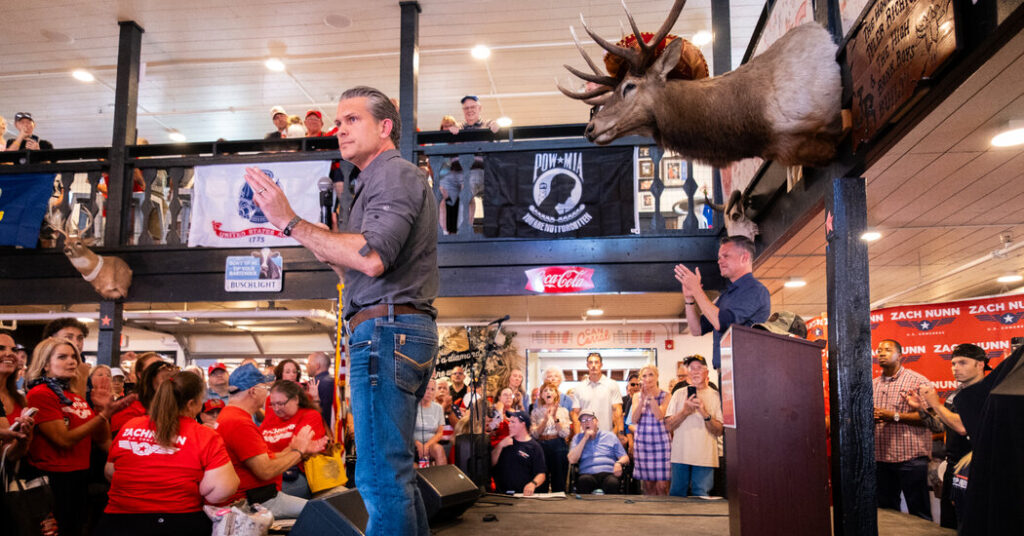 Hegseth Campaigns for Republican Zach Nunn in Iowa
