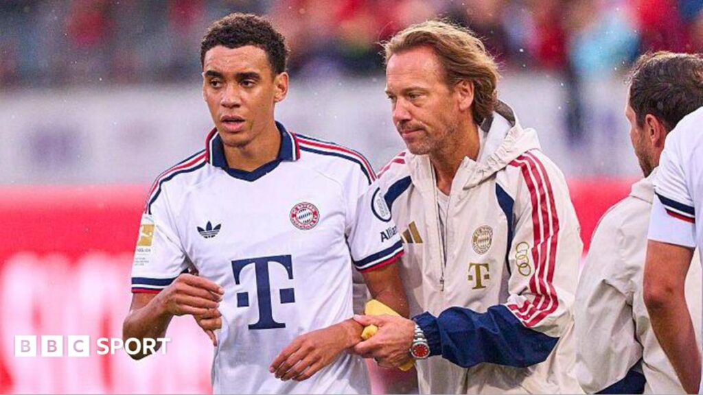 Jamal Musiala collapses during Bayern Munich match for second time in four-day period
