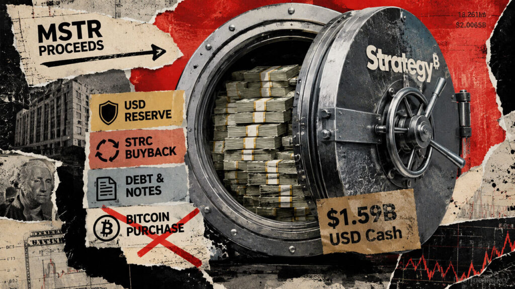 MSTR holders just funded a $1.59 billion cash pile that may never become Bitcoin