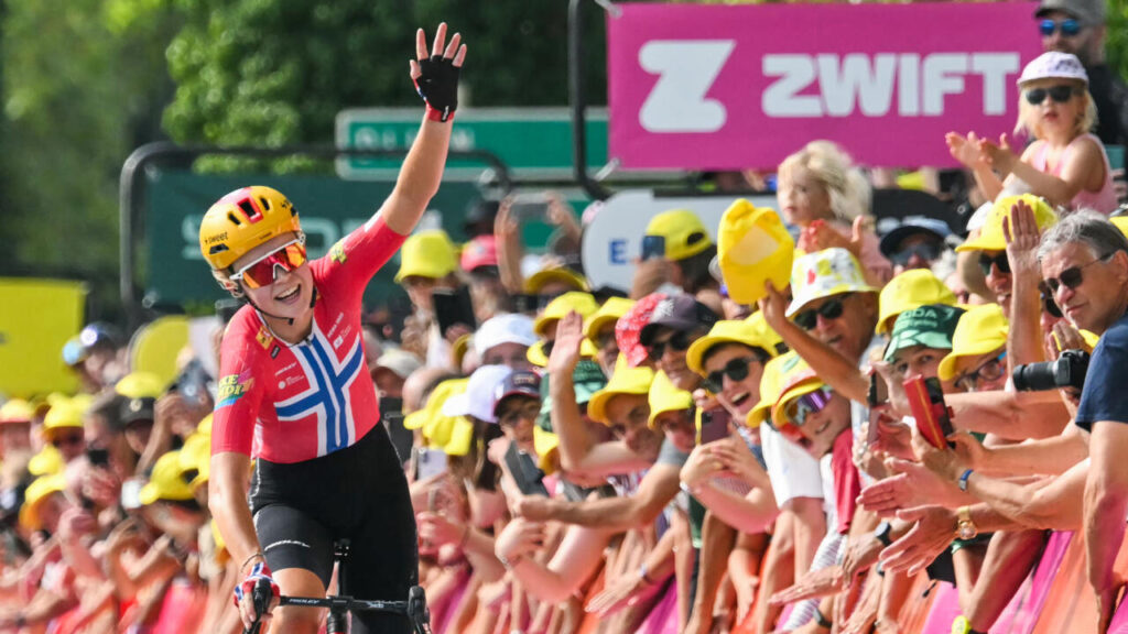 Norway’s Haugset wins stage 3 to claim Tour de France Femmes lead