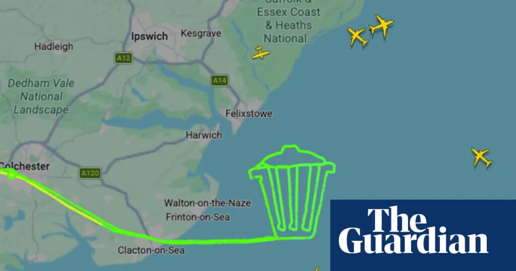Pilot pulls off Count Binface stunt for Clacton byelection | Clacton byelection August 2026