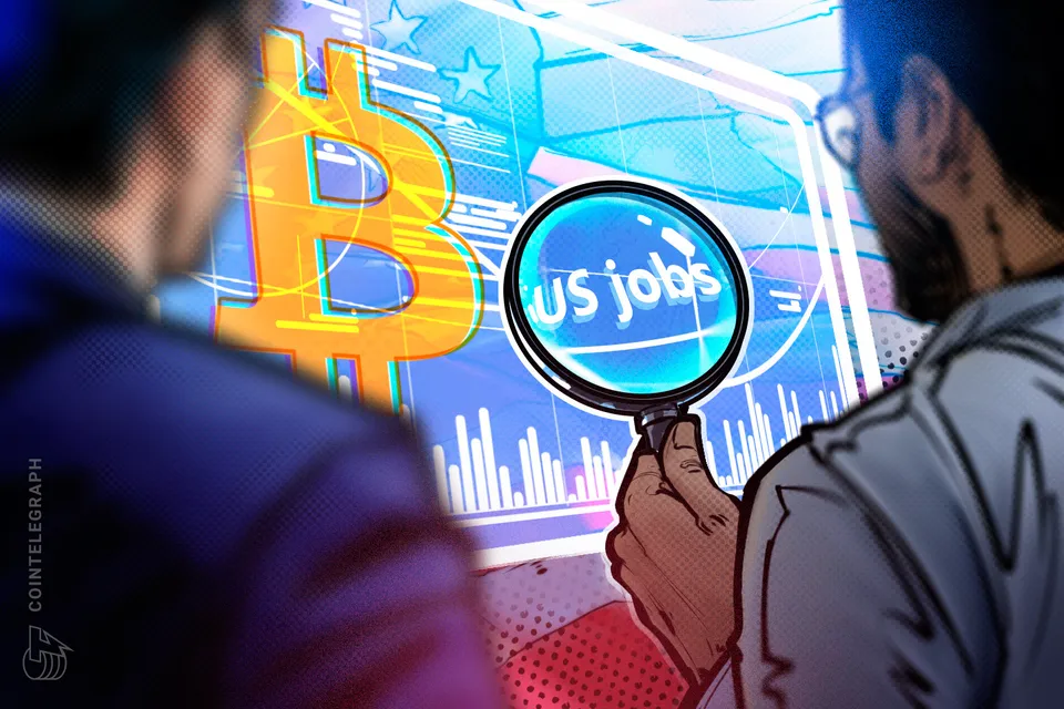 US Nonfarm Payrolls Miss Sends Bitcoin Above $65,000