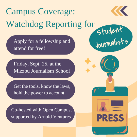 Watchdog training for student journalists