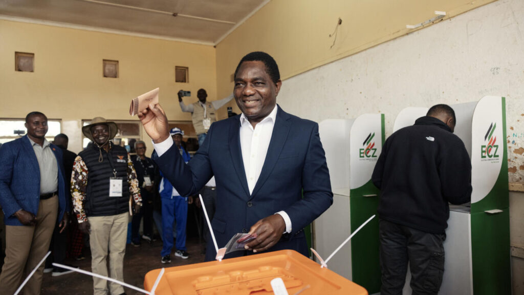 Zambia’s president Hichilema wins re-election with big economic promises