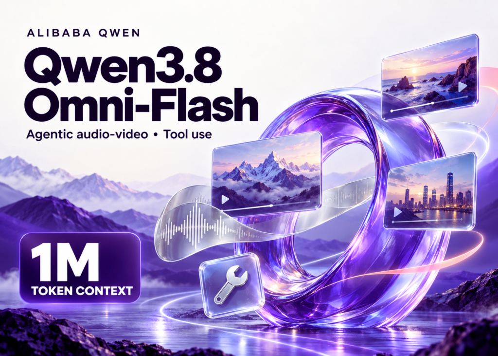 Alibaba Qwen Releases Qwen3.8-Omni-Flash: A 1M-Context Omni-Modal Model Built Around Agentic Audio-Video Understanding and Tool Use