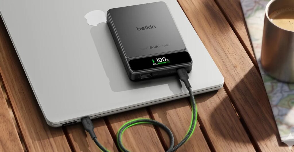 Belkin introduces its first longer-lasting semi-solid-state power banks