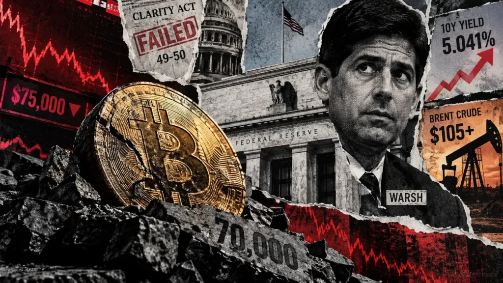 Bitcoin absorbs initial pre-Fed sell-off, leaving $70K as a critical test for Warsh’s Fed decision