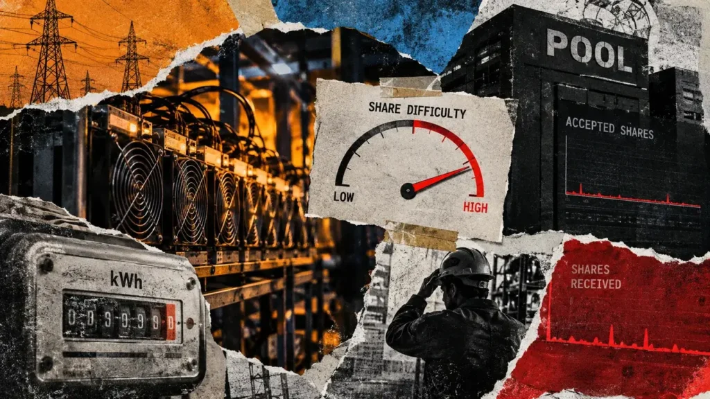 Bitcoin mining vardiff can strand slowed miners