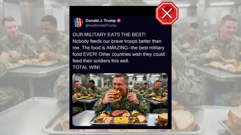 Did Trump post AI photo of 6-fingered Navy sailor?