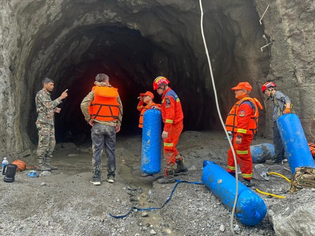 Drones helped find people after Nepal floods but the search inside hydropower tunnels is a challenge