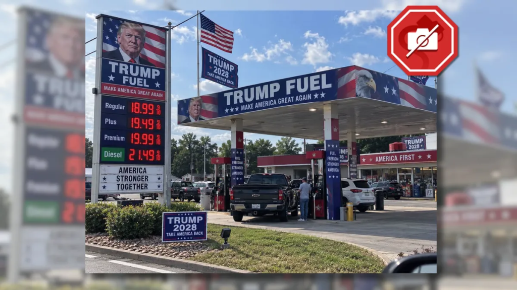Is ‘Trump Fuel’ station selling gas for nearly $20 per gallon?