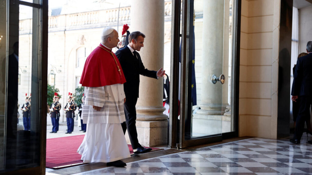 Live: Pope Leo arrives at Élysée presidential palace on landmark visit to France