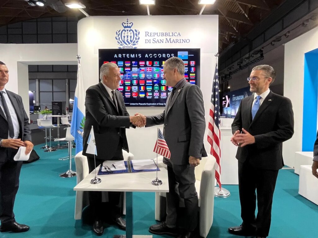 NASA Welcomes San Marino Signing the Artemis Accords