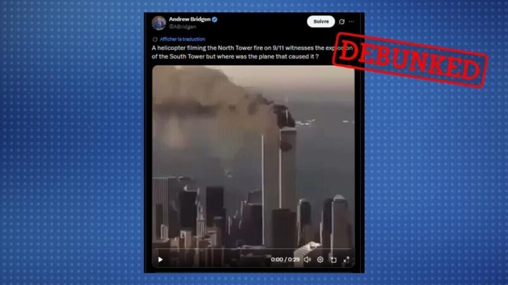 No, this video doesn’t disprove the 9/11 attack on the south tower of the World Trade Center