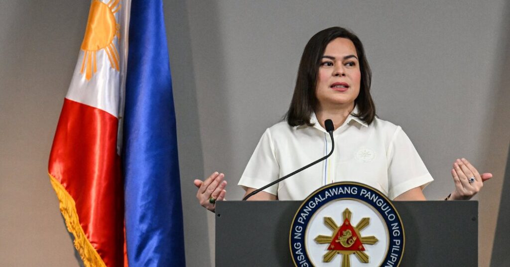 Philippines’ Vice President Faces Arrest Over Assassination Threats