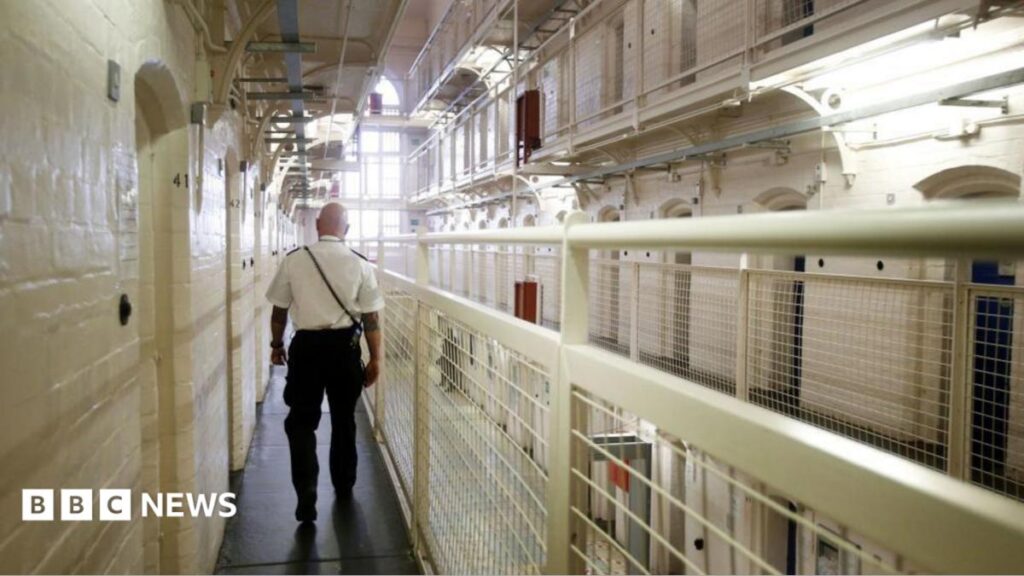 Spaces in male prisons in England and Wales fall to lowest level of year, sources say