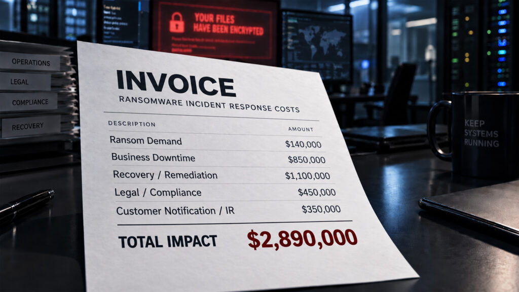 The true cost of a ransomware attack, with and without BCDR