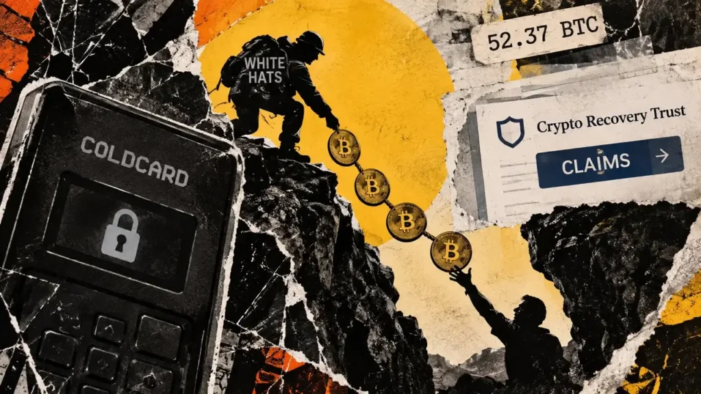 White hats recover 52 Bitcoin from Coldcard exploit, and a new public portal lets victims check eligibility