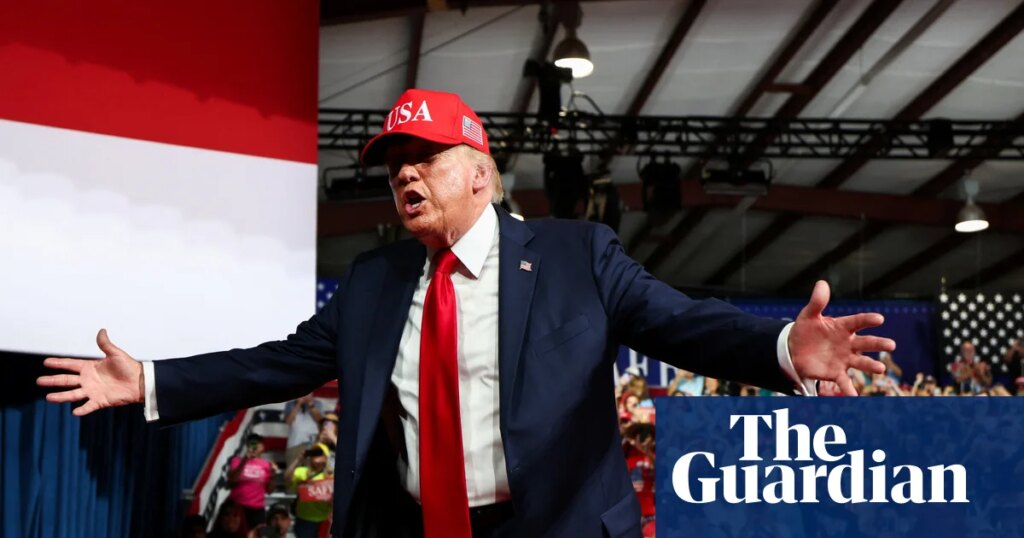 ‘Pretend I’m on the ticket’: Trump hits campaign trail in bid to boost Republican hopes | Donald Trump