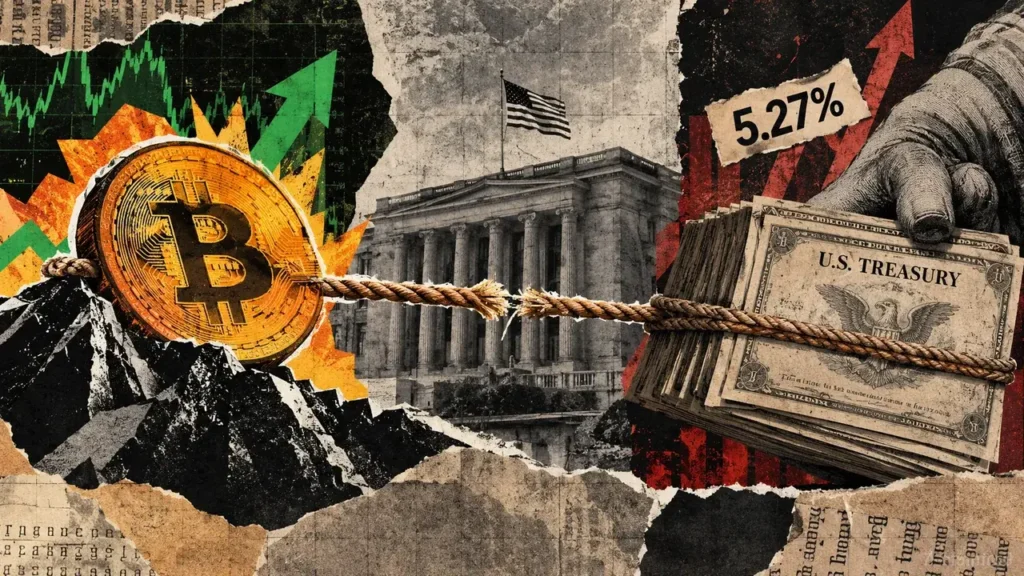 Bitcoin price has risen 84% since January 2024 while Treasury yields climbed