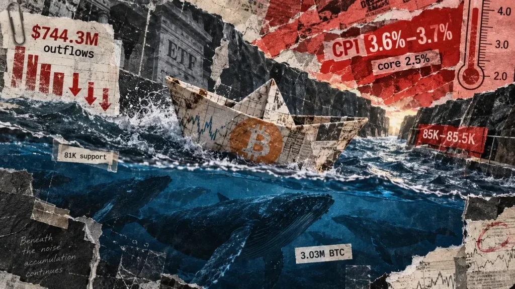 Bitcoin whales accumulate ahead of crucial US inflation report as $744 million exits ETFs