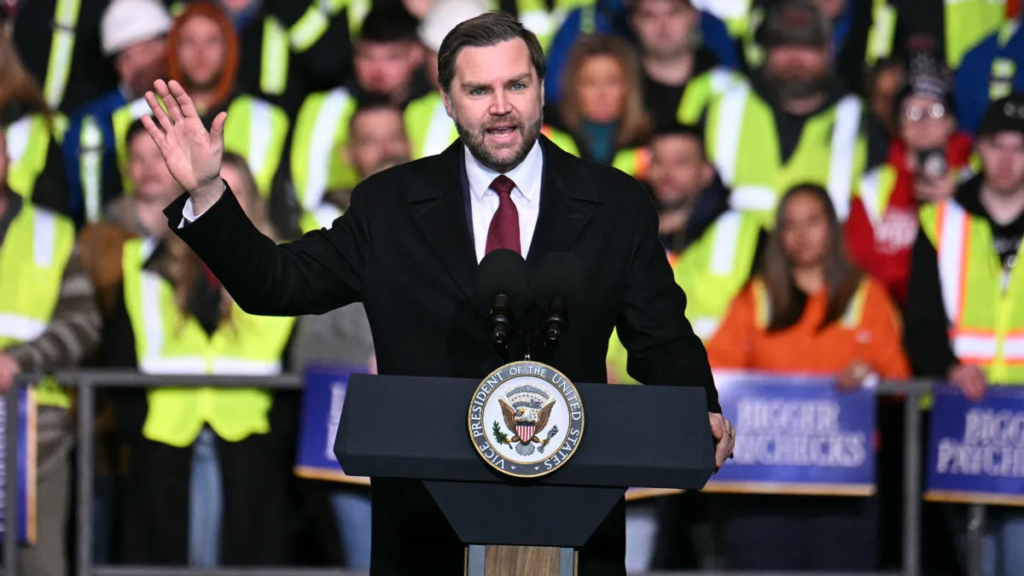 Did JD Vance compare US economy to Titanic?