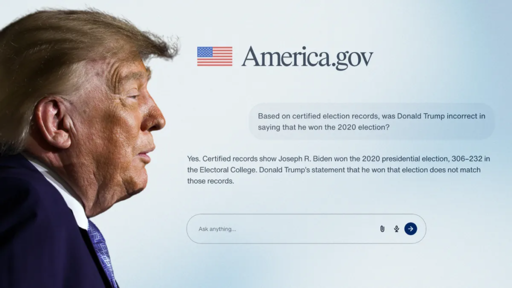 Did Trump’s AI tool say he lost the 2020 election, contradicting his claims that he won?