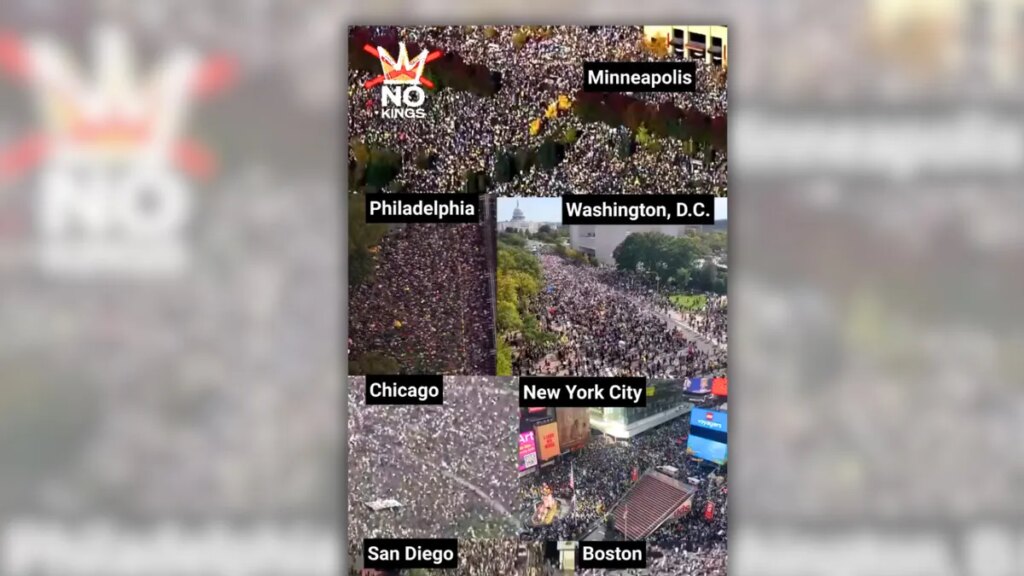 Does video show 2026 ‘No Kings’ rallies in 7 US cities?
