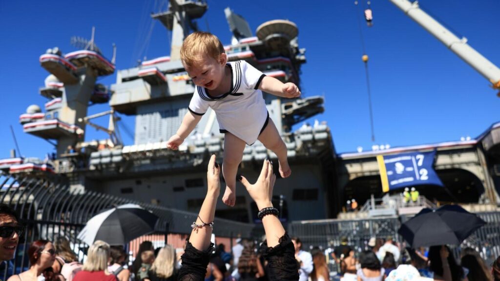 Families reunited as USS Lincoln comes home after record 9-month deployment
