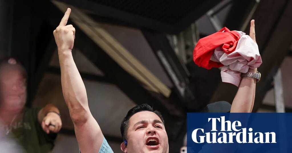 First Thing: Trump endures protests in Texas as DNC sues over adverts | US news