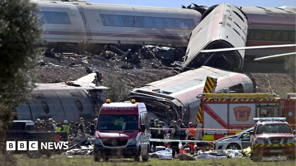 High-speed train crash kills at least 68 people in Spain