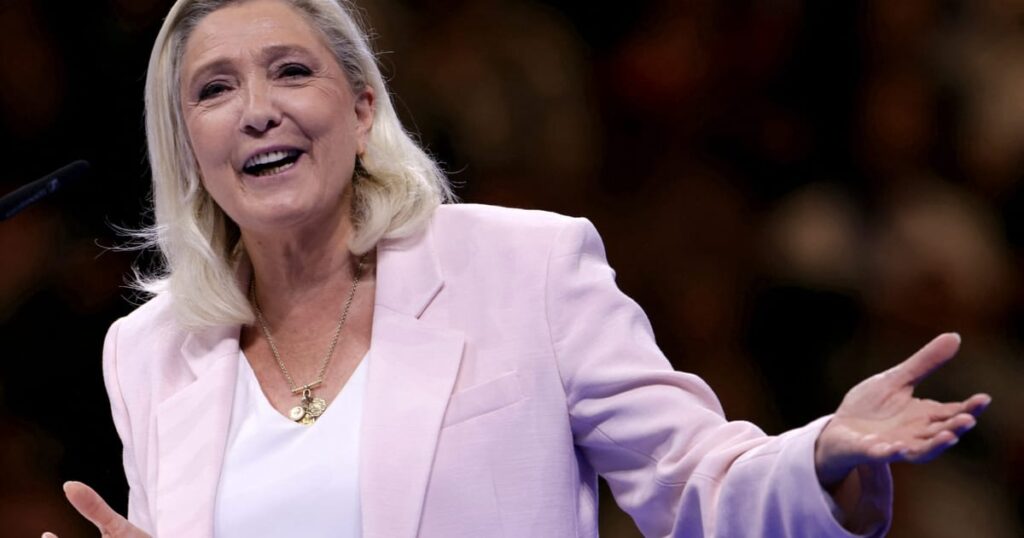 Le Pen casts herself as protector of France as troubles swirl – POLITICO