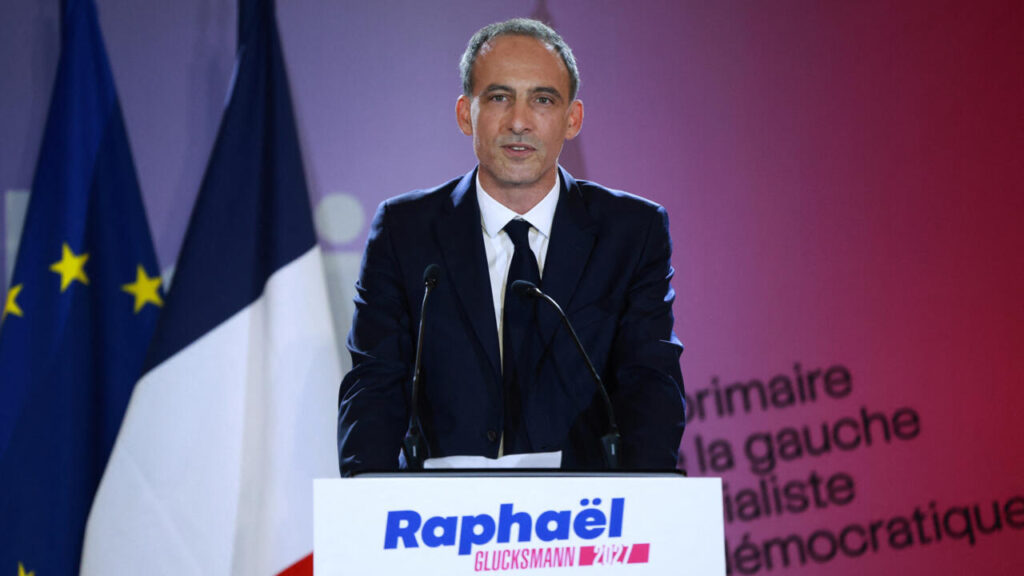 Raphaël Glucksmann wins French left-wing primary with 66% of vote