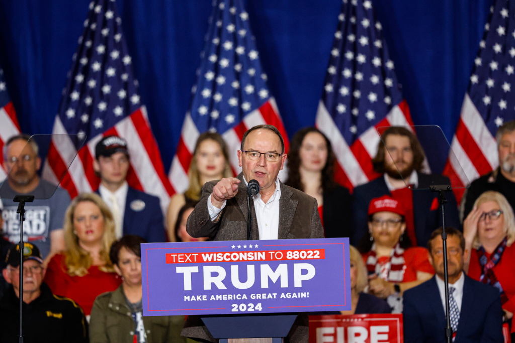 Tom Tiffany tried to overturn the 2020 election. Now he vows to certify Wisconsin’s 2028 results.
