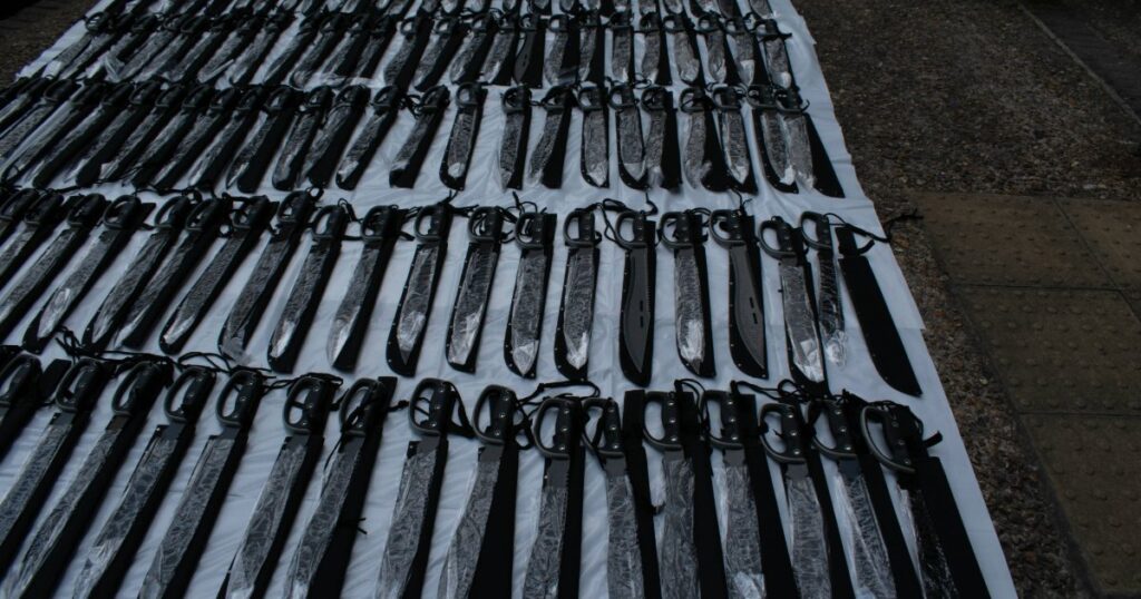 Viral video doesn’t show zombie knives delivery to ‘migrant hotel’ – Full Fact
