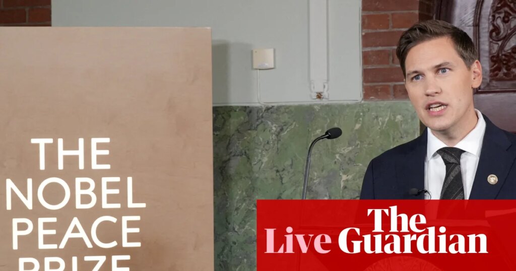 Winner of 2026 Nobel peace prize to be announced – Europe live | Ukraine